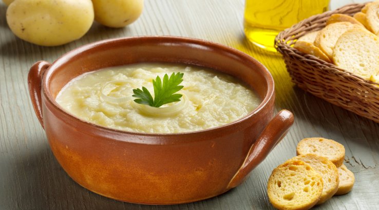 Суп-пюре з картоплі, селери та моркви