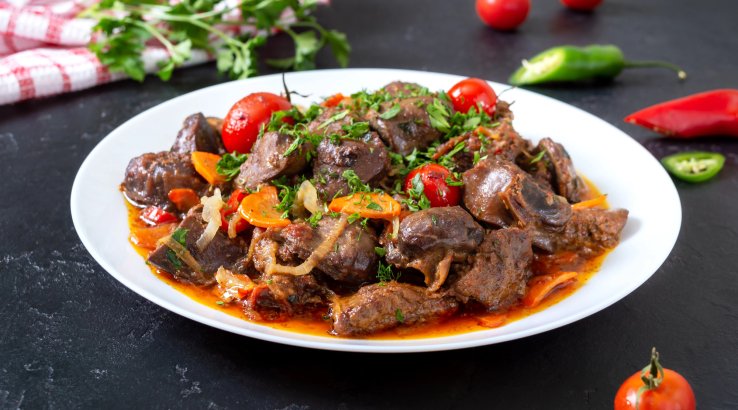 Кучмачі з курячими субпродуктами