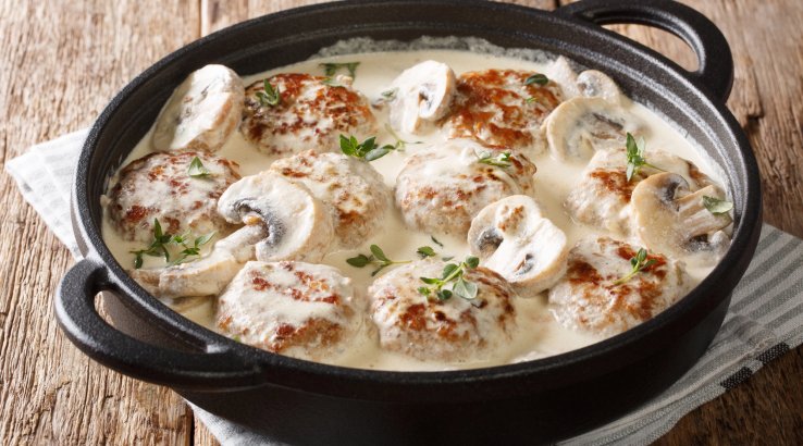 Фрикадельки з індички з грибами