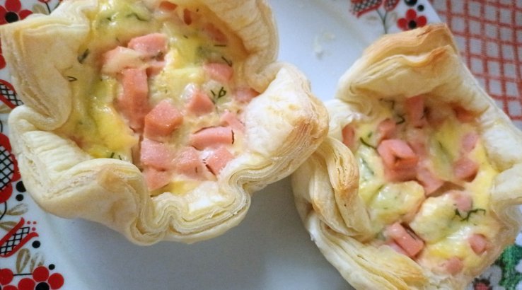 Кошики з листкового тіста