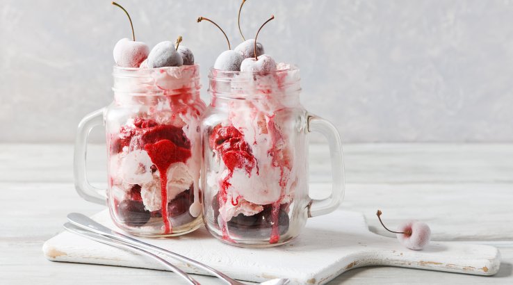 Вишнево-смородинове морозиво