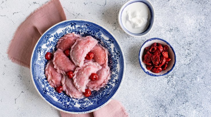 Вареники з вишневого соку