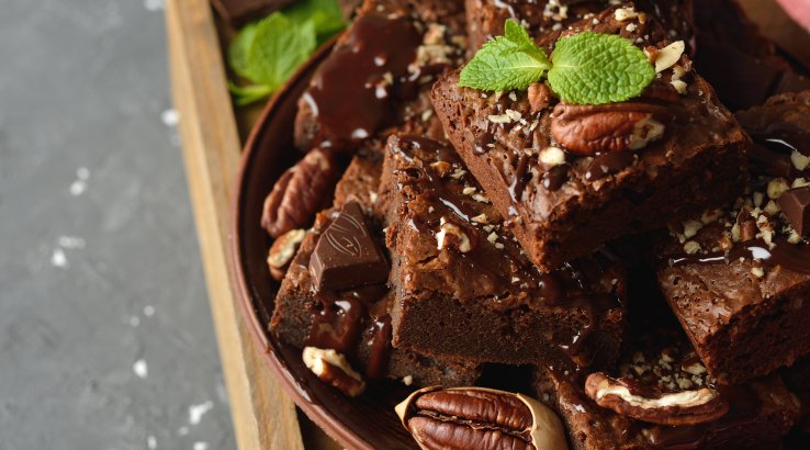 Шоколадний фадж  з горіхами пекан