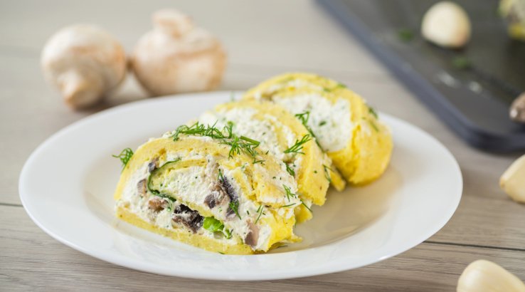 Фінський млинець з грибами