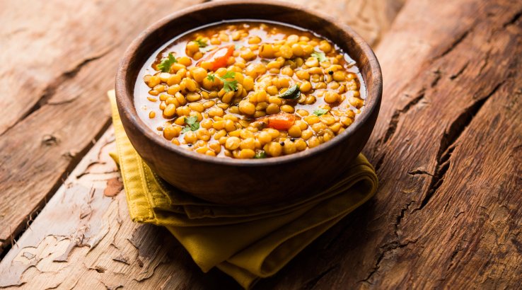 Пісний гороховий суп з перцем
