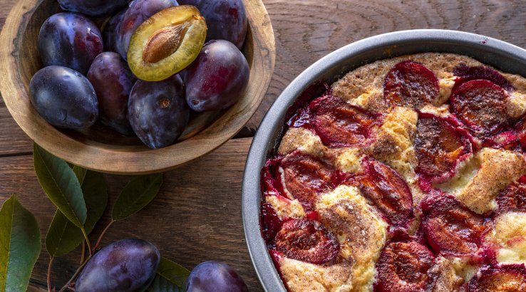 Пудинг зі сливою