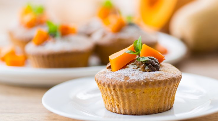 Кекси з гарбузом і фініками