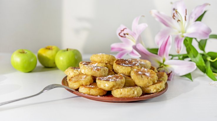 Сирники з яблуками