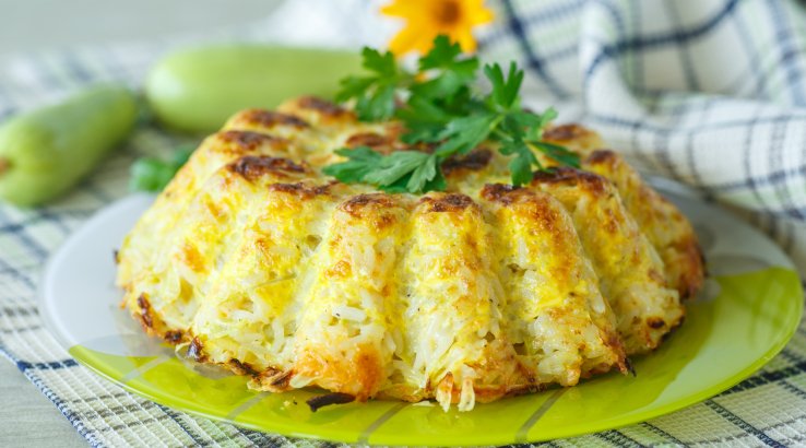 Запіканка з кабачками та рисом