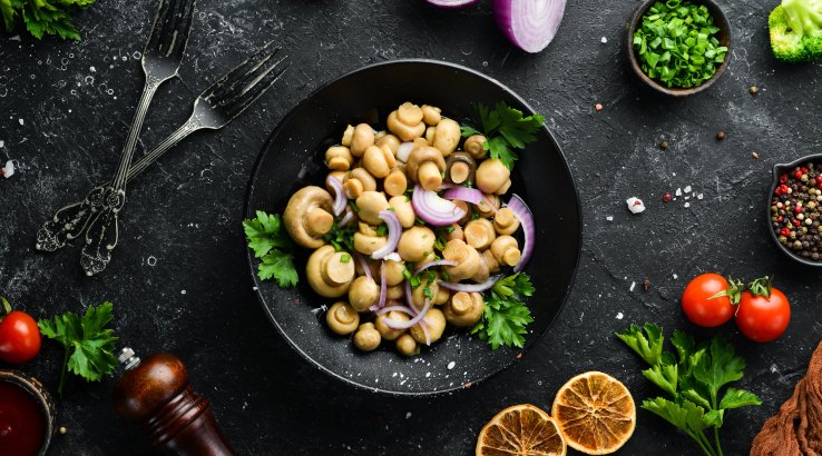 Мариновані печериці з медом