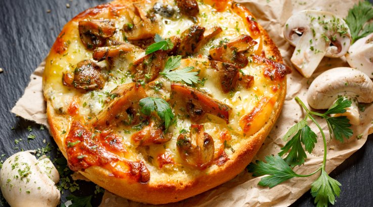 Гарячі бутерброди з печерицями та сиром