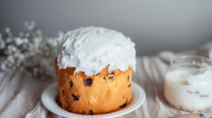 Сирна паска з журавлиною та апельсином