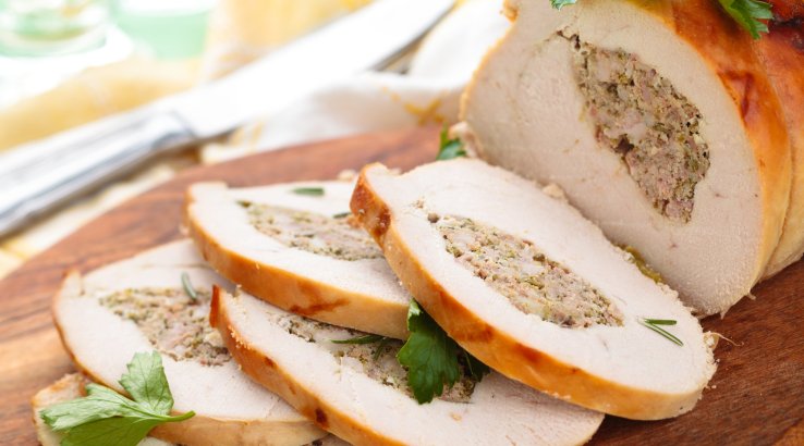 Індичий рулет з фаршем