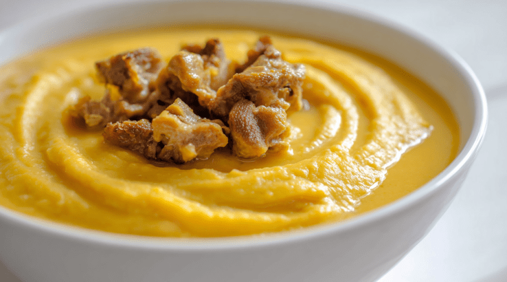 Горохова каша з курячими потрохами