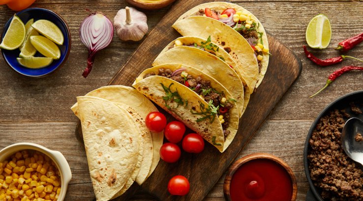 Тортильї з м’ясом і грибами рецепт