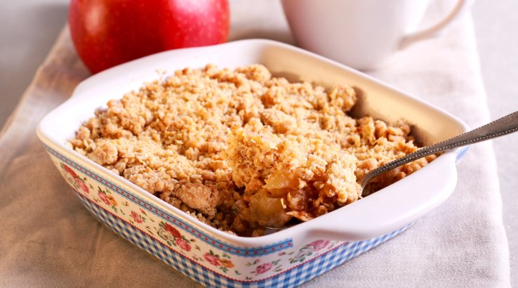 Яблучний крамбл для малят