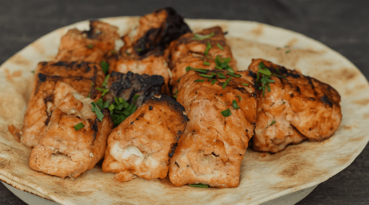 Короп смажений н мангалі