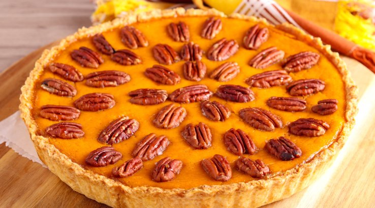 Чизкейк із гарбузом і пеканами