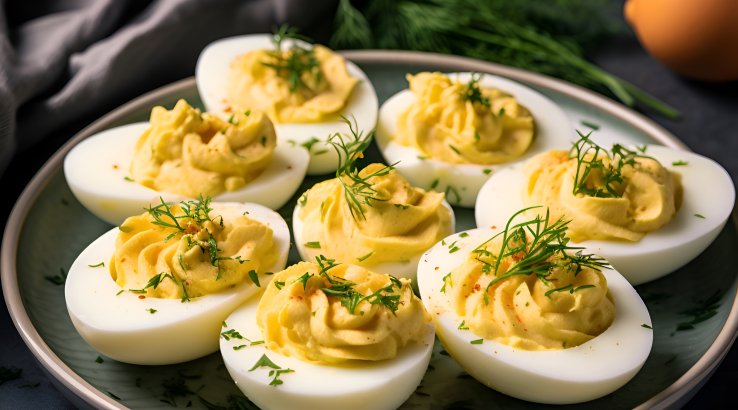 Закуски з яйцями