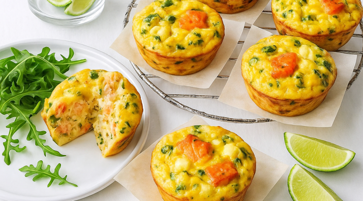 Фритати з лососем і сиром