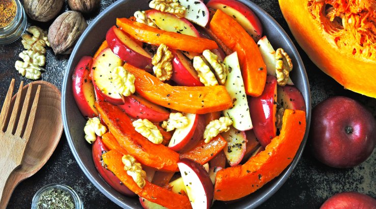 Салат з гарбузом і яблуками