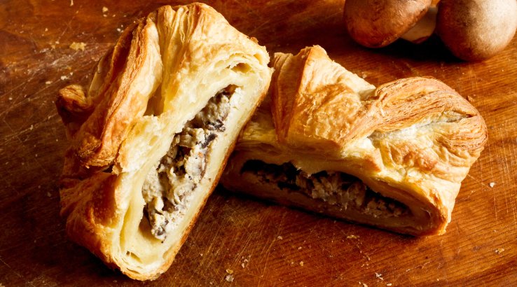 Струдель з грибами та сиром