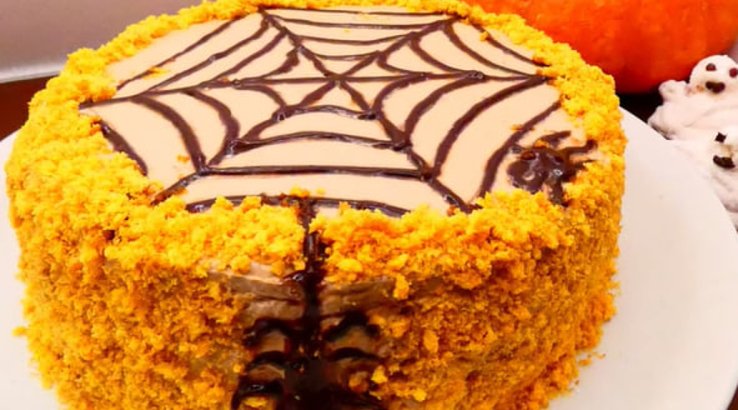 Гарбузовий торт на Гелловін