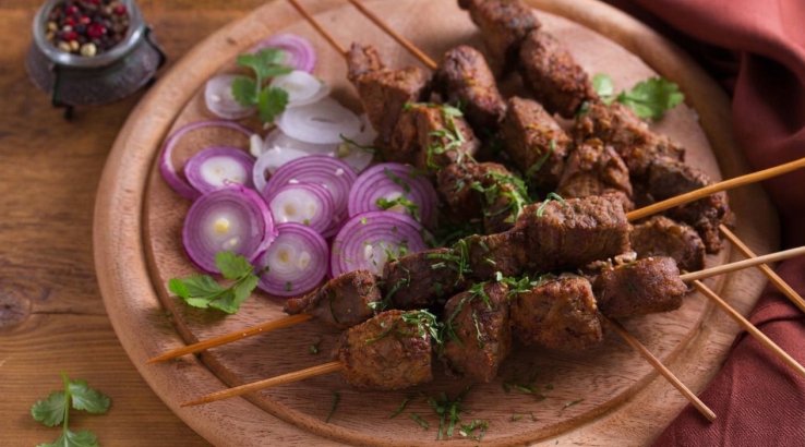Шашлички з курячої печінки