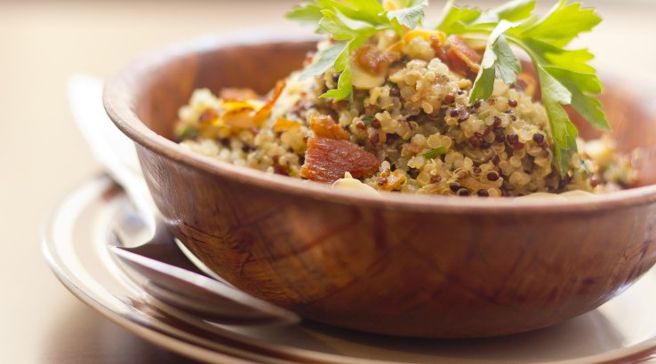 Кіноа з м’ясним фаршем по-корейськи