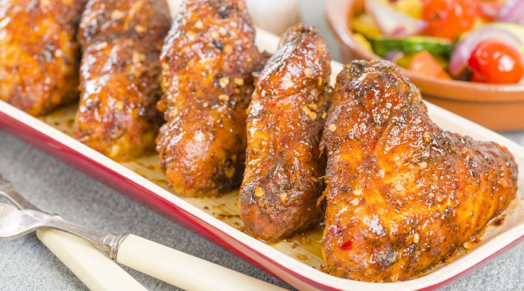 Курячі крильця з перцем хабанеро