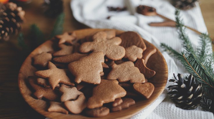 Корисне новорічне печиво з мигдалем і шоколадом