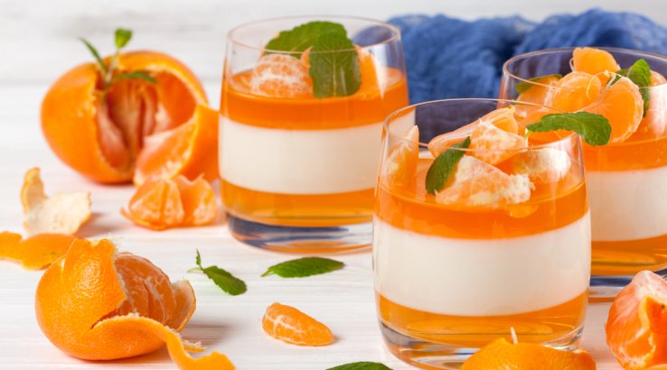 Кремово-мандаринова пана-кота