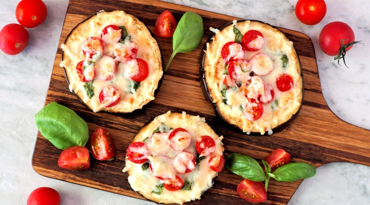 Мініпіца з баклажанів