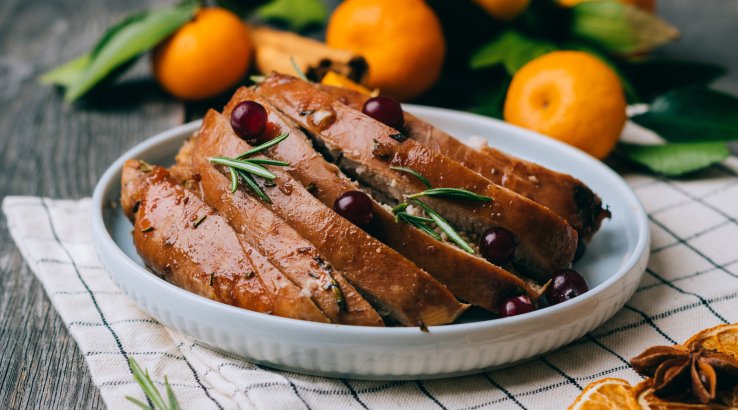 індичка з мандаринами