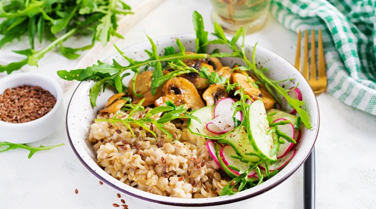 Вівсянка з грибами