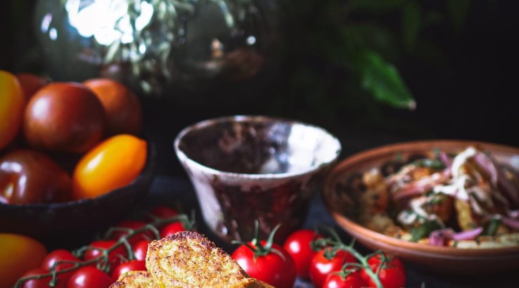 нутові котлетки з кабачком