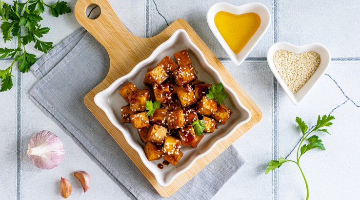 Тофу в кисло-солодкому соусі