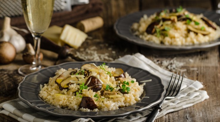 Ризото з кабачками та грибами