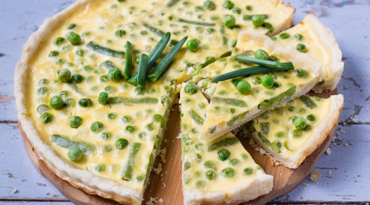 Кіш з горошком