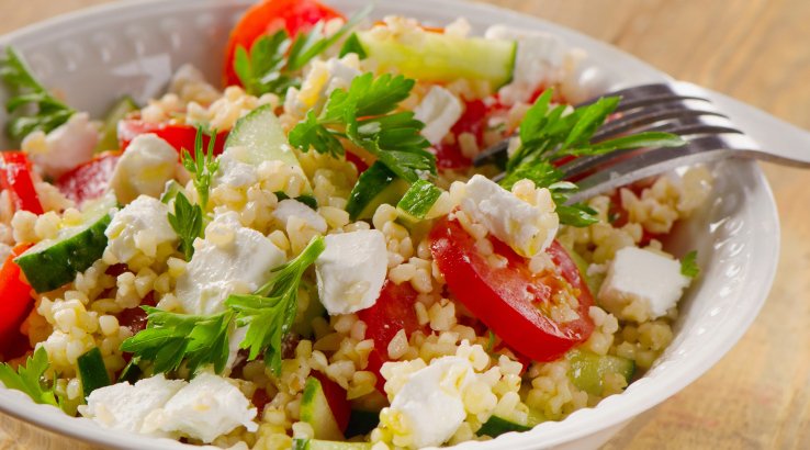 Булгур з овочами та фетою