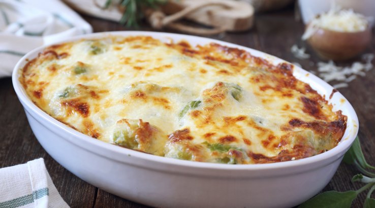 Запіканка з брюссельською капустою і сиром