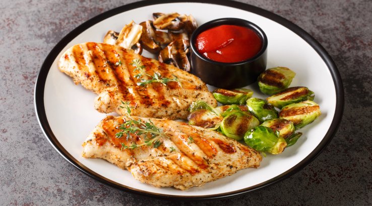 Куряче філе на сковороді-гриль