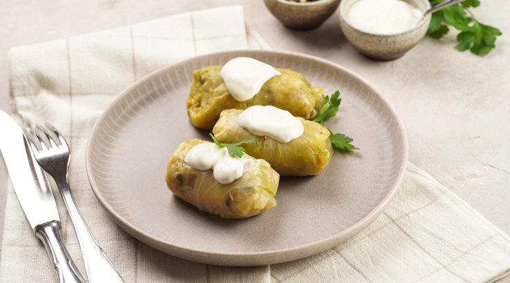 Голубці з курячим фаршем на парі