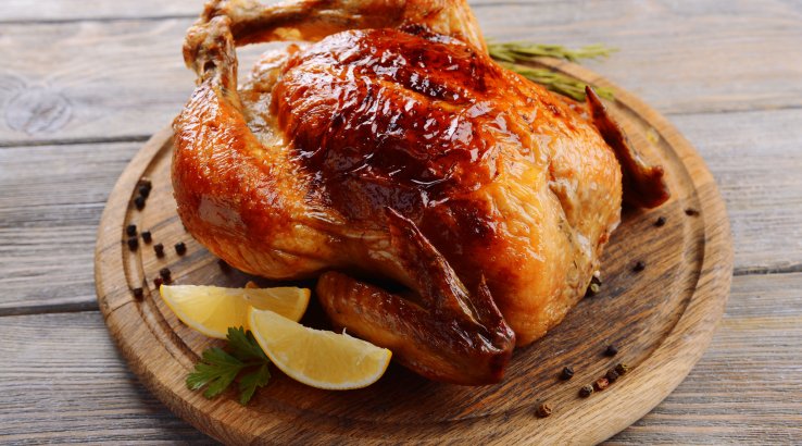 Ціла курка запечена