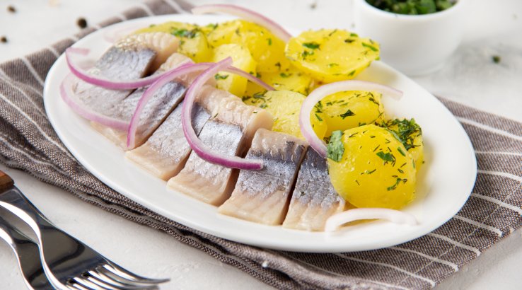 картопля з оселедцем