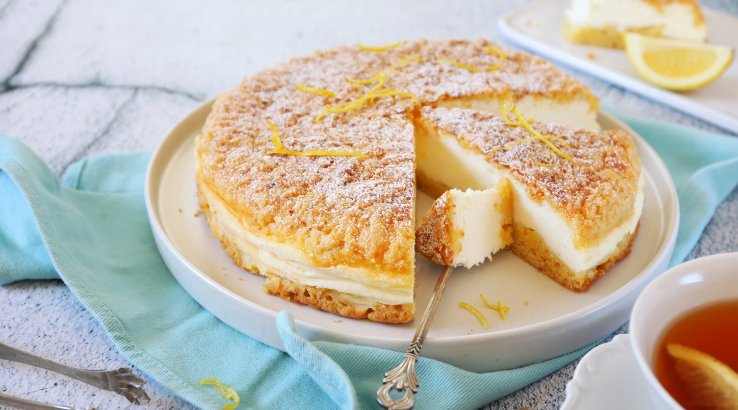 Тертий пиріг з кремом