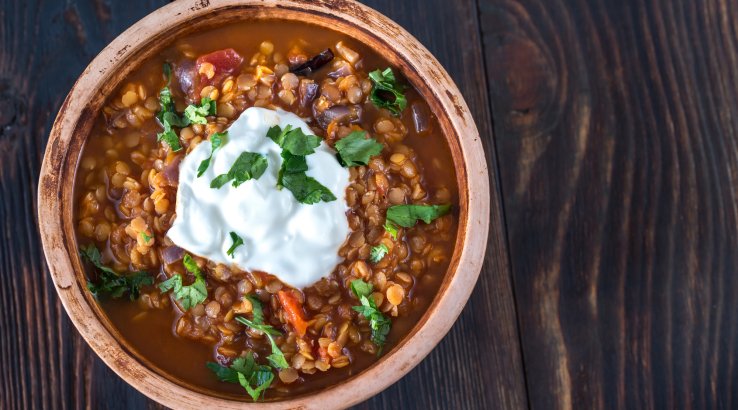 Гаряча страва з сочевиці