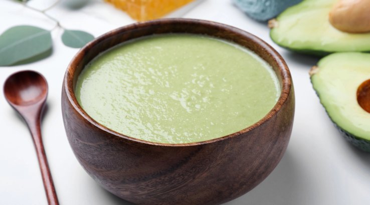 Пюре з рису та авокадо