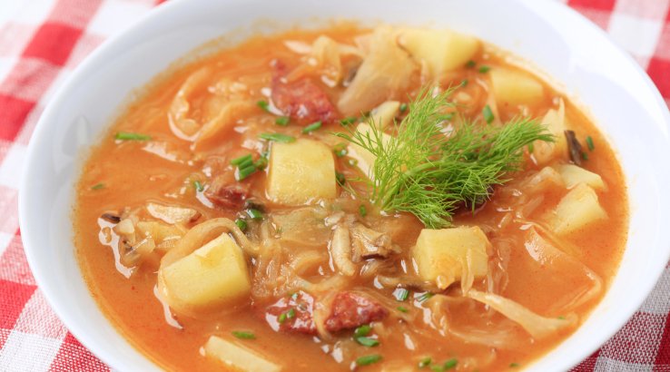 Флотський борщ з квашеною капустою