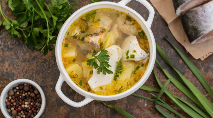 Суп з білою рибою